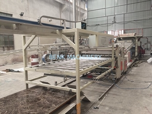 Cadena de producción de imitación de la hoja del mármol del PVC, máquina de fabricación de piedra artificial